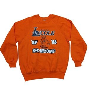 Vintage 1988 East St. Louis Lincoln Basketball Crewneck Sweatshirt  Sz Xl